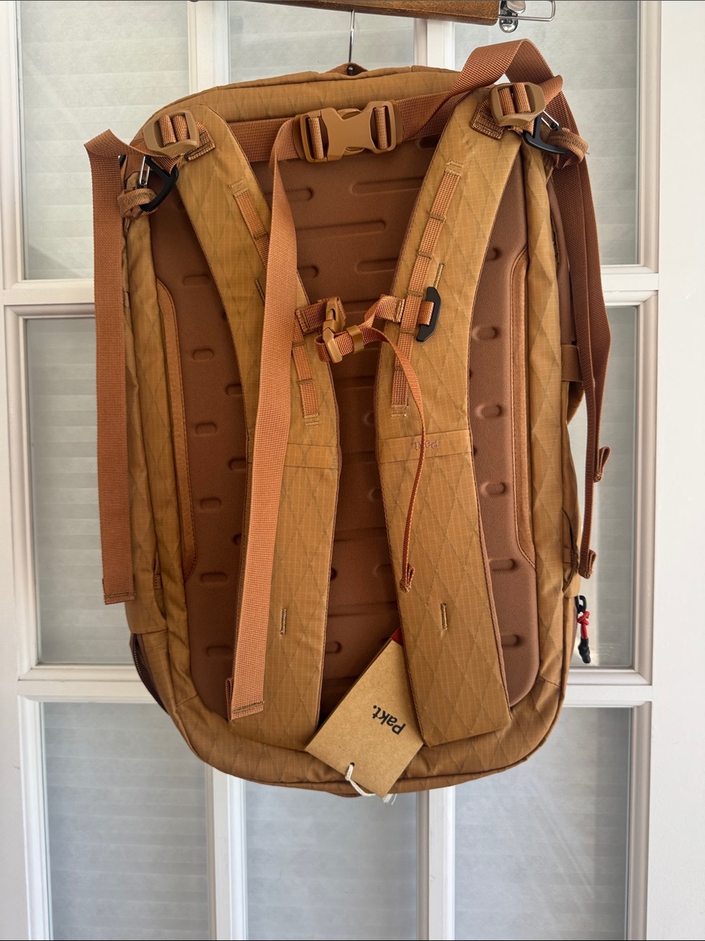 Pakt. Aero Travel Backpack 35L New with Tags Unisex Brown Mohave - Picture 7 of 8